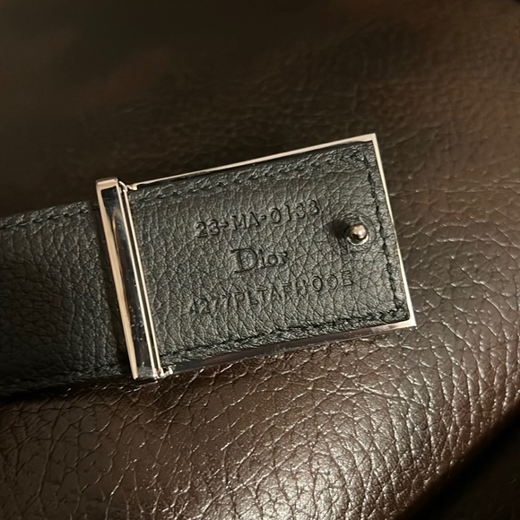 Christian Dior oblique logo Atelier monogram buckle reversible